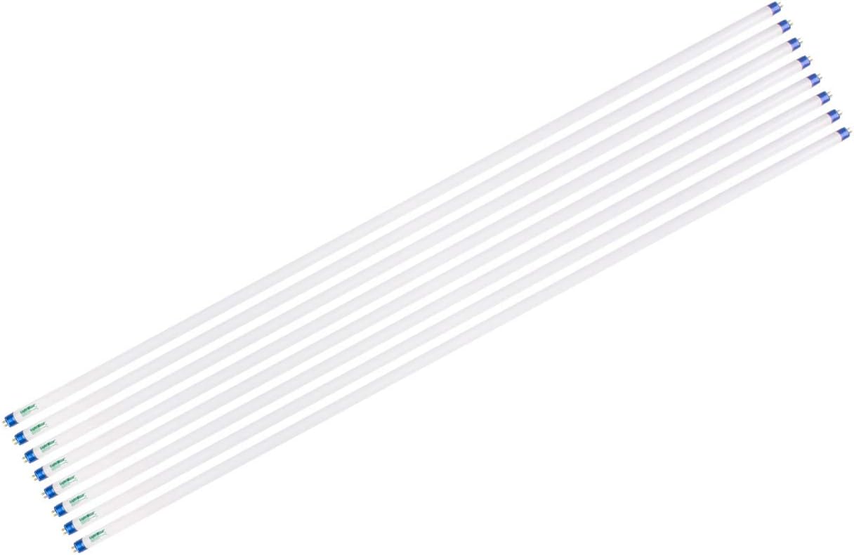 LightWise LWF54T5HO865 8pack 4 FT 6500K T5 HO Fluorescent Grow Light Bulbs (8, 6500k - Blue - Veg)