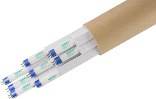 LightWise LWF54T5HO865 8pack 4 FT 6500K T5 HO Fluorescent Grow Light Bulbs (8, 6500k - Blue - Veg)