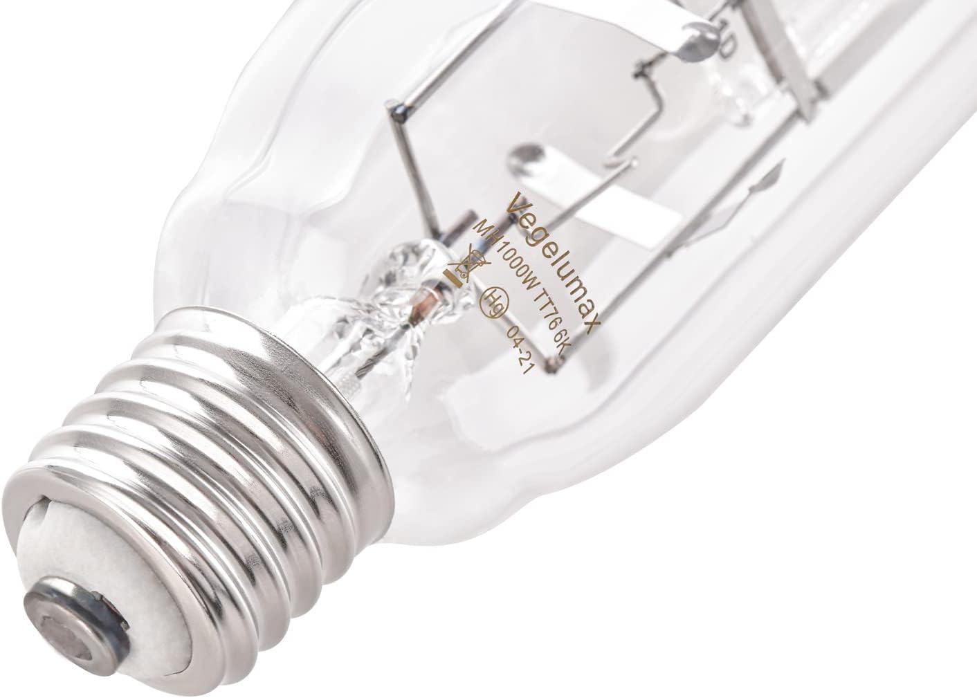 MH 1000W Metal Halide Single Ended HID Grow Light Bulb Lamp High PAR Enhanced Blue and Violet Spectrums for Hydroponic Horticulture Vegetative Growth,CCT 6000K,92,000Lumens,E39 Base