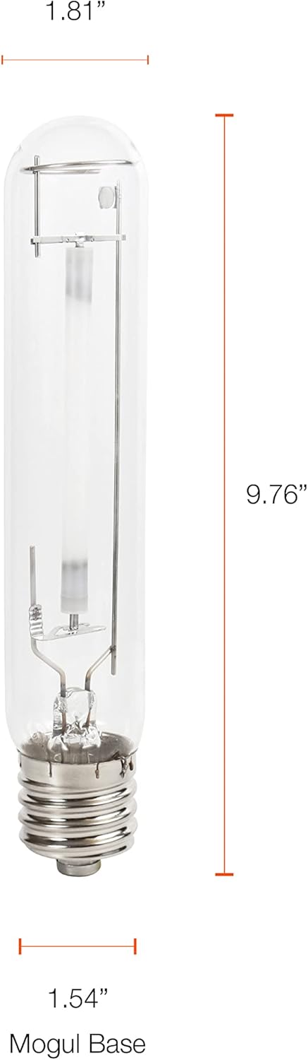 Sylvania 400W Plantastar High Pressure Sodium Grow Light, T14.5, 50,000 Lumens, E39 Base, 100 Volts, 2100K, Clear - 1 Pack (65308)