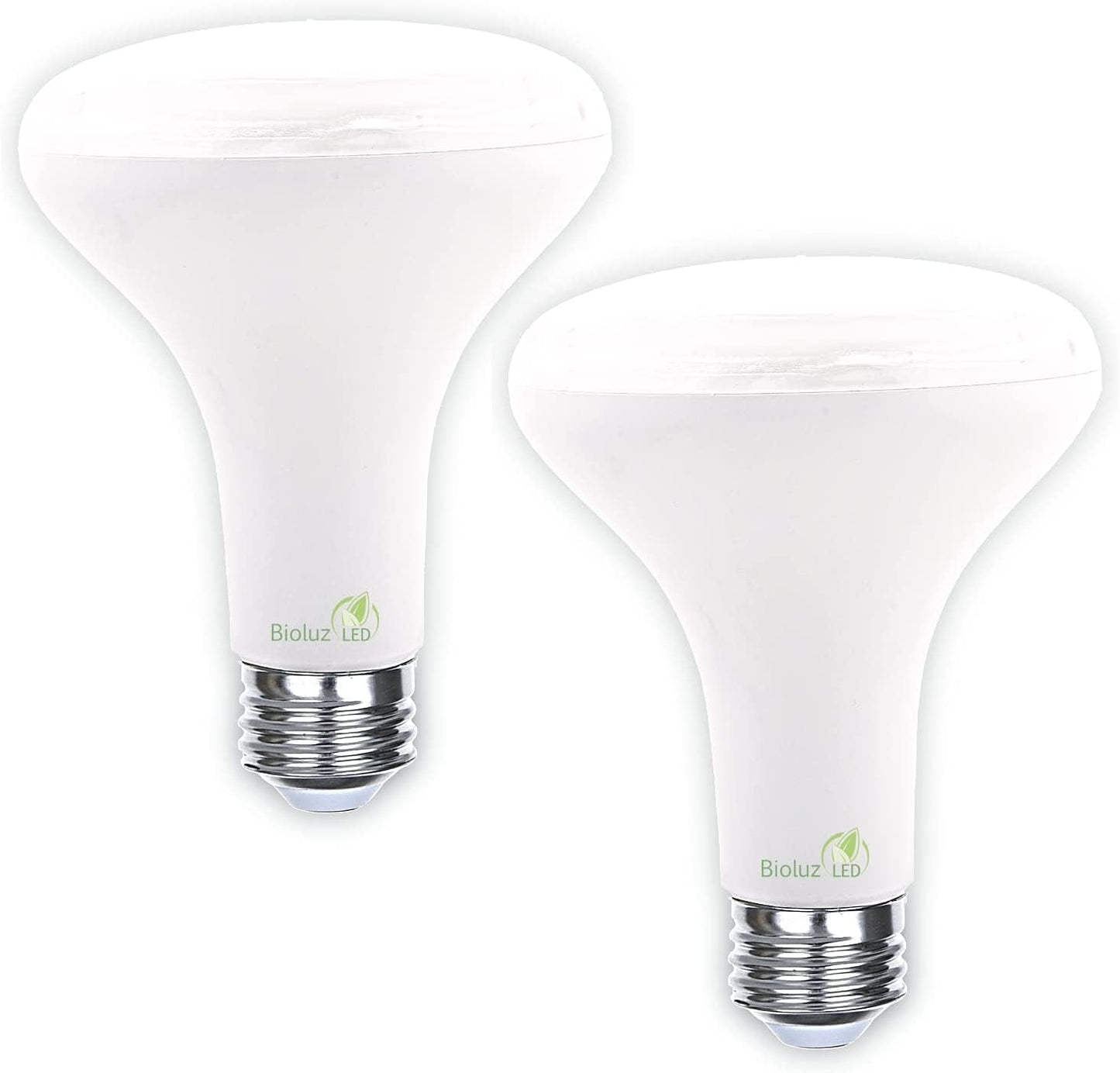 Bioluz LED Grow Light Bulbs, Full Spectrum 3000K BR30 Floodlight Bulbs for Indoor Plants, 9W, Low Heat & Energy Efficient, 2-Pack