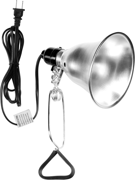 Simple Deluxe Clamp Lamp Light Socket with 5.5 Inch Aluminum Reflector, Suit for Max 60 Watt Lamp (No Bulb Included) with 18/2-Gauge 6 Feet Cord, 1-Pack