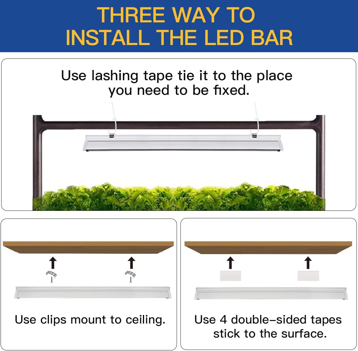 GYTF T5 LED Grow Lights, 204pcs Bulb 5000K White Full Spectrum Plant Light Strips for Indoor Plants, Shelves Greenhouse Seedling, End-to-End Connectable with V-Shaped Reflector