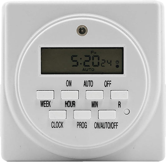 Titan Controls Apollo 9, Two Outlet 24 Hour Digital Timer, Timing Solution for Hydroponics, 120 Volt