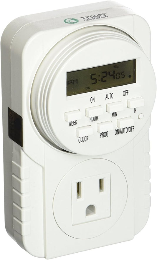 Titan Controls Digital Timer, Single Outlet, 120V - Apollo 7