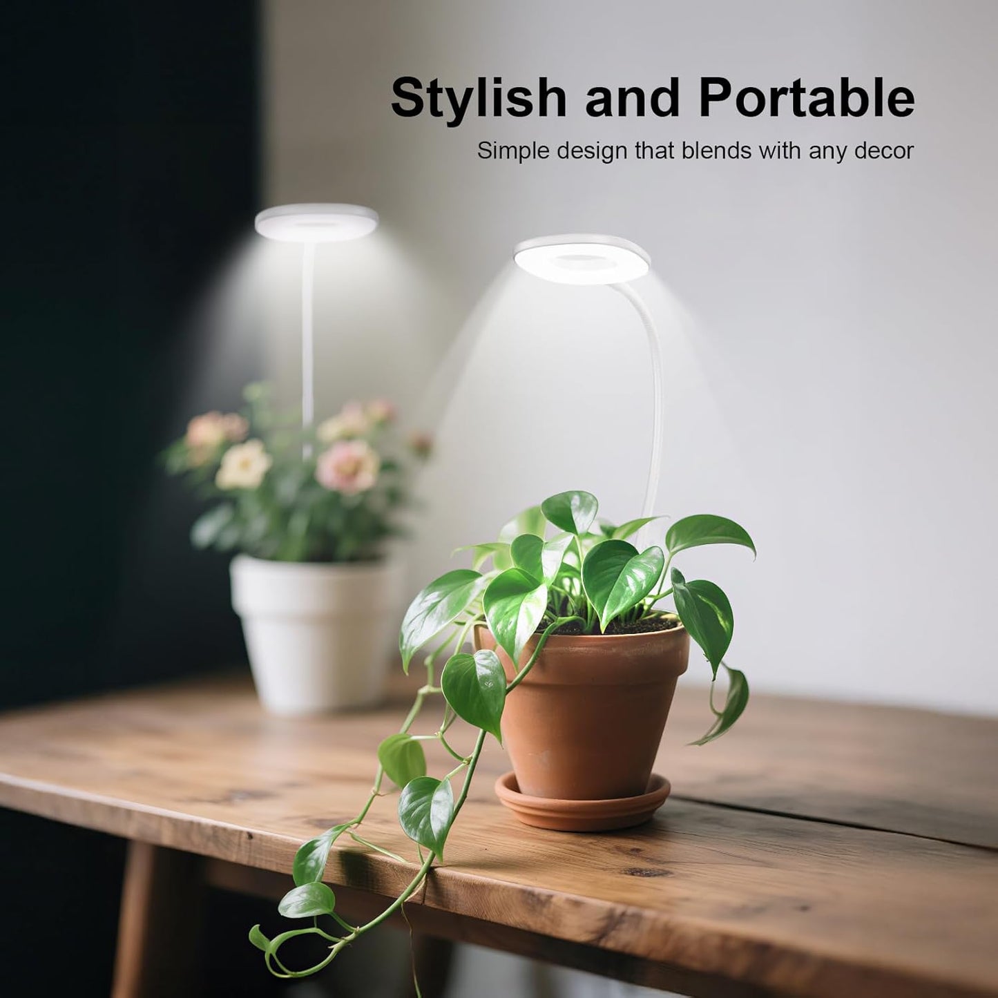 Full Spectrum Grow Lights for Indoor Plants, Clip-on LED Plant Lights for Indoor Growing with Auto On/Off Timing 4/8/12 Hrs, 10 Dimmable Levels, 3 Spectrum Modes & Adjustable Gooseneck (1)