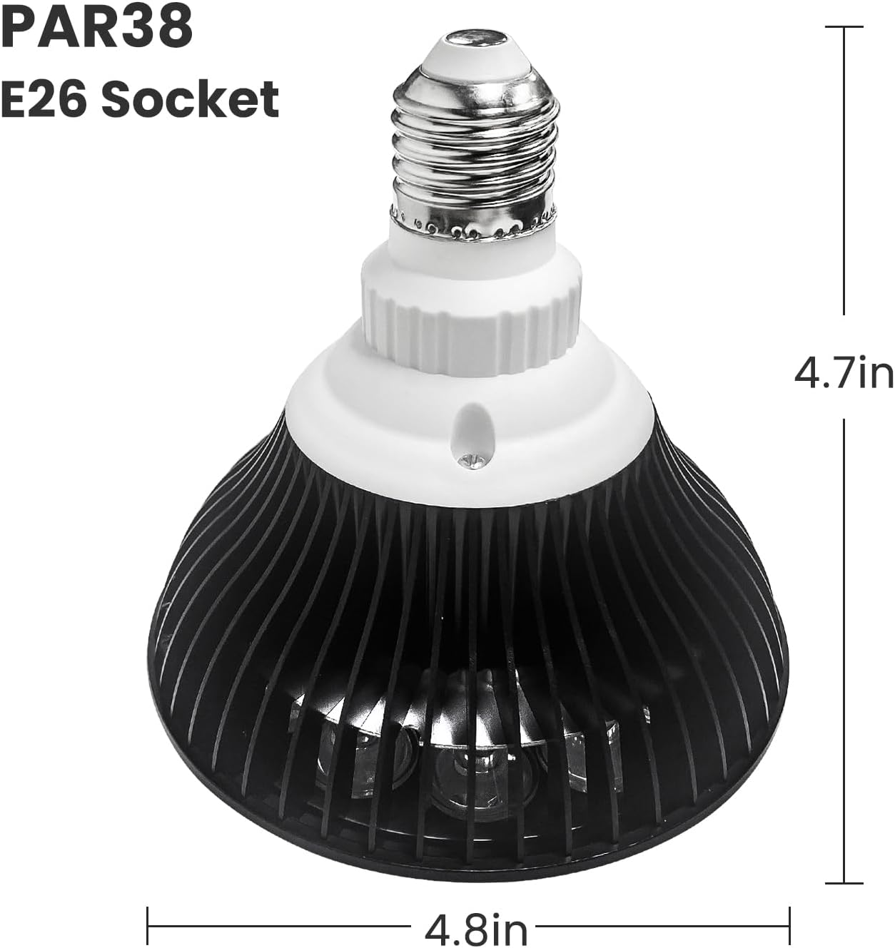 660nm Red Light Bulb, 18W (36W Equivalent) LED Grow Light for Indoor Plants Flowering Bloom and Fruiting, Grow Spectrum Enhancement