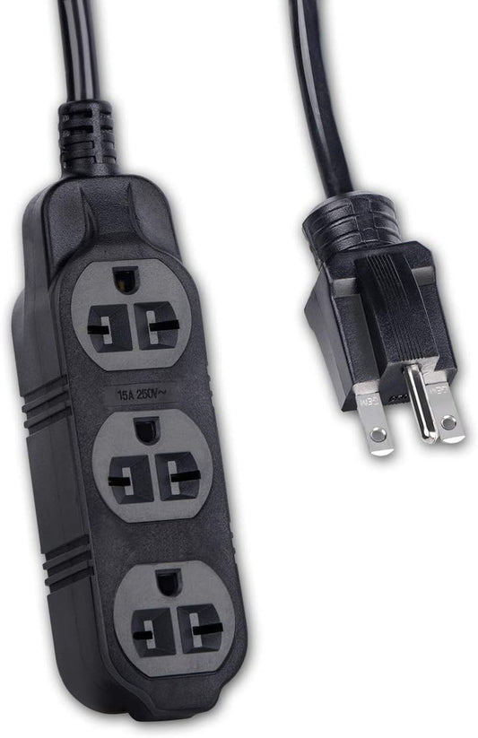 15FT Nema 6-15P 14 Gauge SJTW Power Cord, 15A 220/240V Power Extension Cord Power Stirp for Led Grow Lights, Digital Ballast
