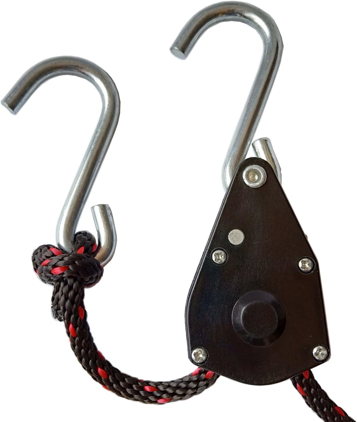 Sentry Ratchet Kayak and Canoe Bow and Stern Tie Downs 1/4" Grow Light Heavy Duty Adjustable Rope Hanger (2-Pack)
