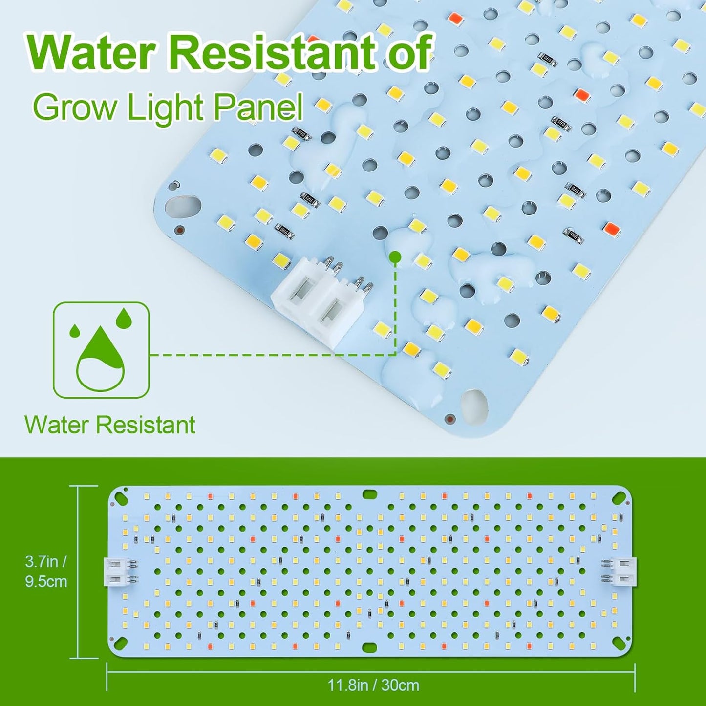 4Panel Grow Lights for Indoor Plants, Seed Starting, Veg, Pot Plants, Bonsai with Timer 4/8/12/16/20H, Ultra-Thin Under Cabinet & Shelf Full Spectrum LED Plant Growing Lamps, Multi-Panels Free Connect