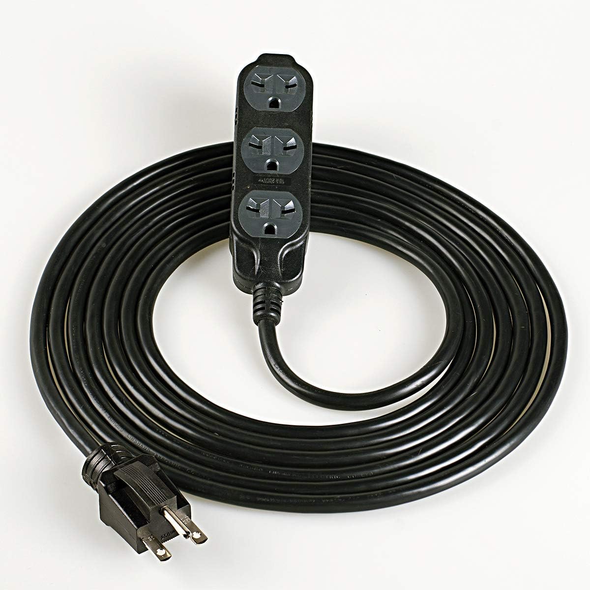 15FT Nema 6-15P 14 Gauge SJTW Power Cord, 15A 220/240V Power Extension Cord Power Stirp for Led Grow Lights, Digital Ballast