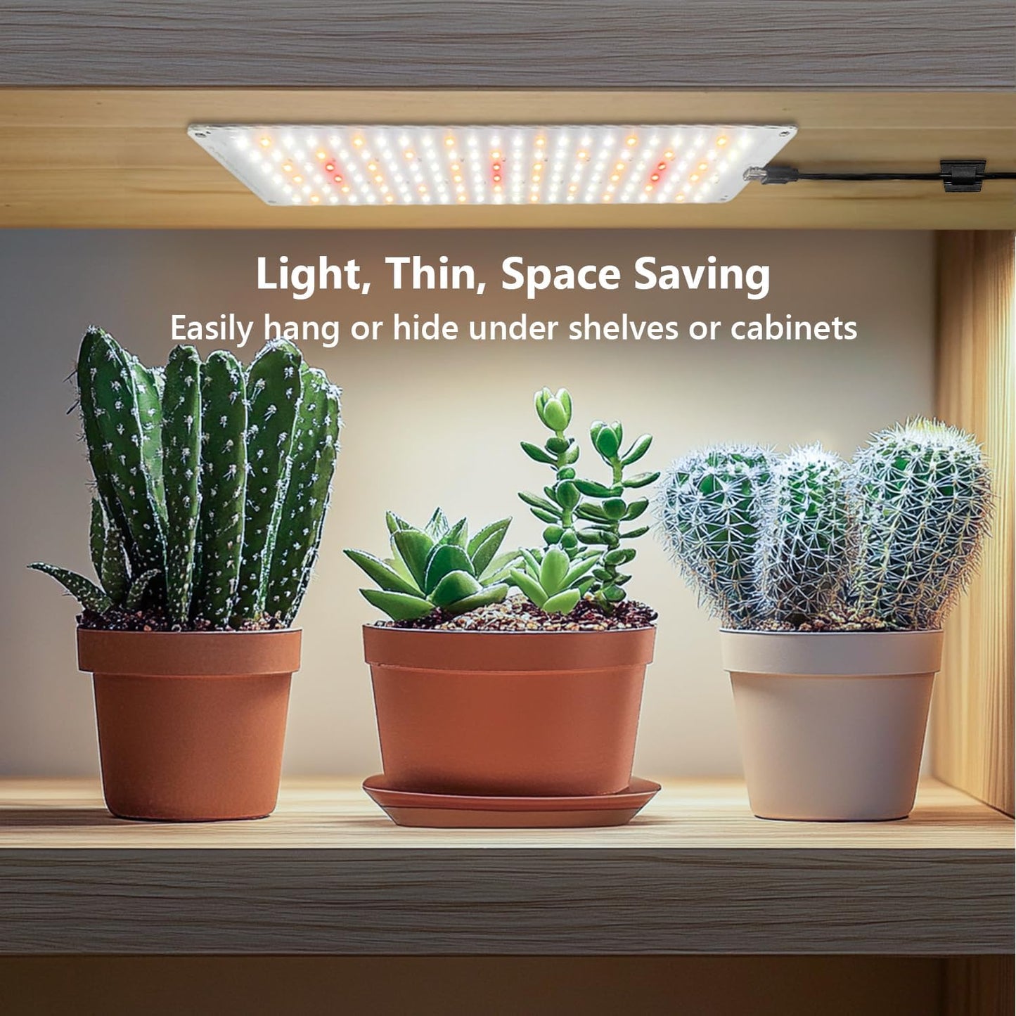 Aumtrly Grow Light, 1104 LED Full Spectrum Plant Lights for Indoor Growing Plants, Grow Lamp for Seed Starting (4 Panel/2 Pack) with UL Adapter, 6/12/16H Timer, 3 Light Modes, 5 Dimmable