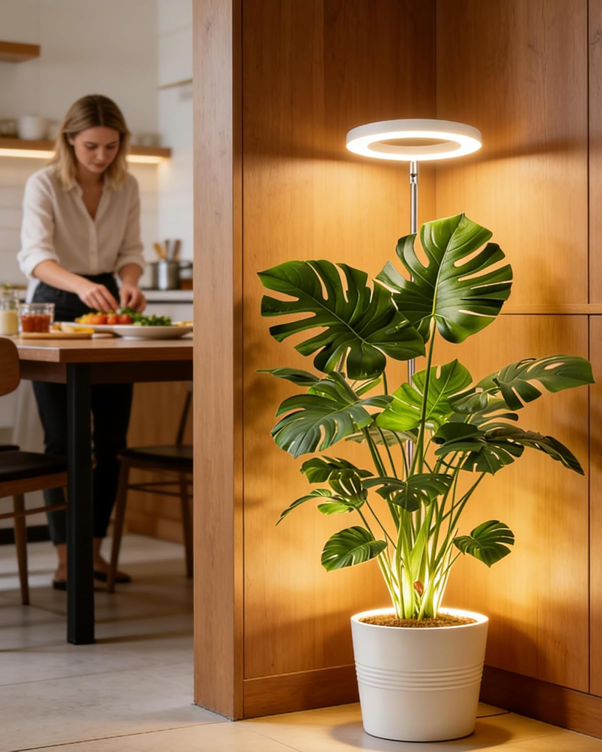Plant Grow Light,yadoker LED Growing Light Full Spectrum for Indoor Plants,Height Adjustable, Automatic Timer, 5V Low Safe Voltage,Idea for Large Plant Light, 2 Pack