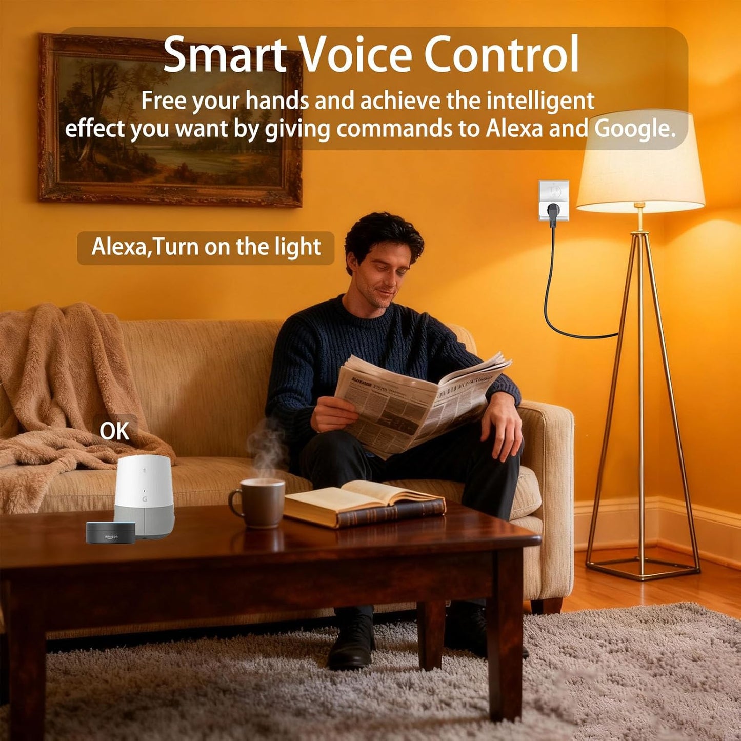 Smart Plug with Energy Monitoring, 15A 1800W 2.4Ghz Wi-Fi Outlet 4-Pack, Pro Series Tuya Smart Plug, Compatible with Alexa & Google Assistant, Programmable Timer, ETL & FCC Certified
