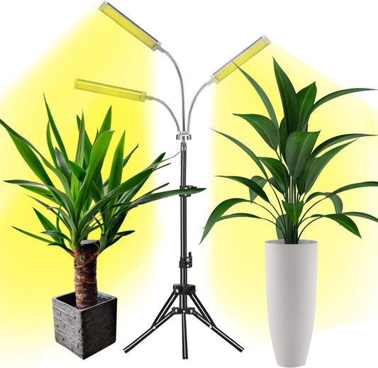 Grow Lights, LED Grow Lights for Indoor Plants - Full Spectrum 150W 315 LEDs with Adjustable Tripod Stand and Timer