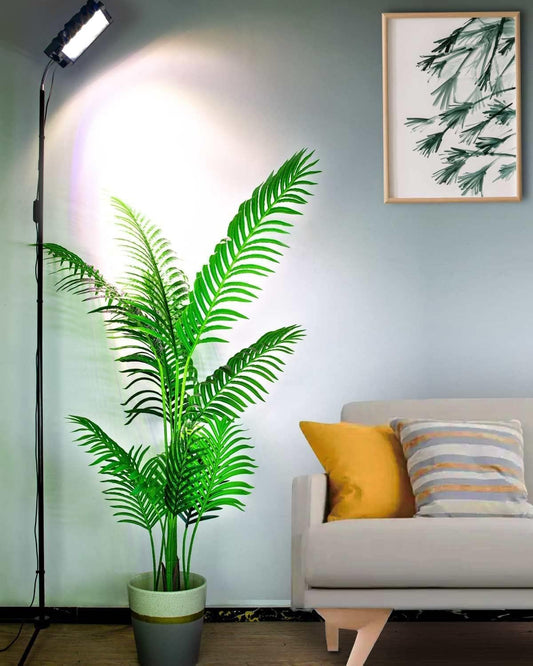 Grow Lights for Indoor Plants, Full Spectrum Tall Plant Light, Dimmable, Adjustable Tripod Standing Grow Lamp Floor Refugium Lamp for Aquarium, 45W 66in, 6/12/16h