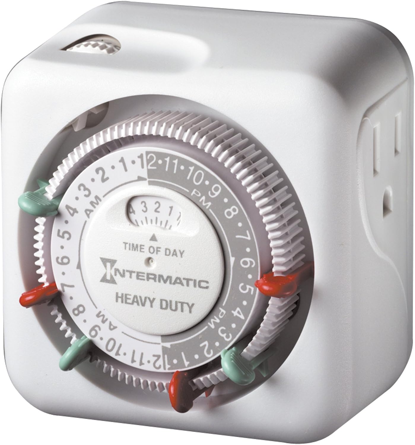 TN311 Heavy-Duty 24-Hour Indoor Mechanical Plug-in Timer - Efficient Control, Customizable Scheduling - Timer for Lighting, Fans & Small Appliances