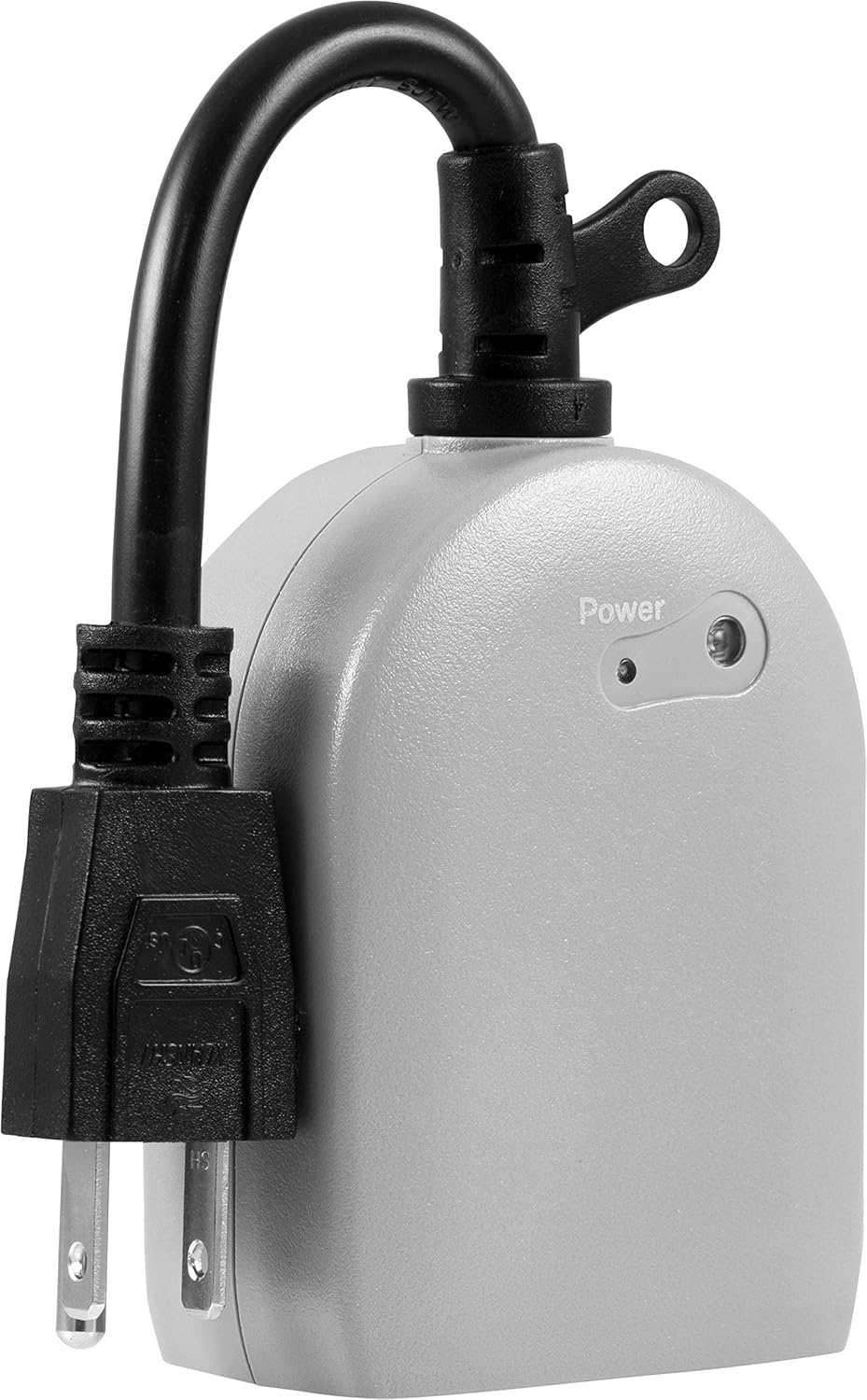 UltraPro Outdoor Outlet Timer, Dusk-to-Dawn Sensor, Single Outlet Light , Simple Automation, Weather-Resistant, Sensing , Seasonal Lights , Landscape, 1 Pack, Gray, 53634