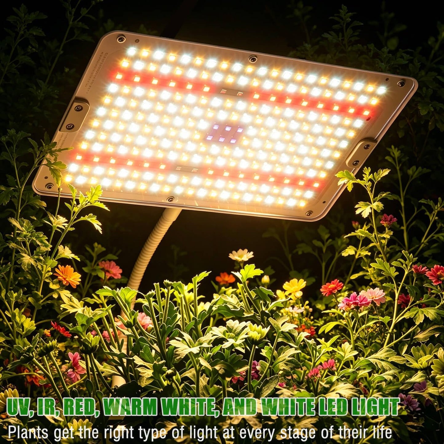LED Grow Lights for Indoor Plants with Stand for Floor and Tabletop, Full Spectrum Plant Lights for Indoor Growing with Timer 4H/8H/12H, Grow Light with 3 Lighting Mode & 10 Dimmable Brightness.