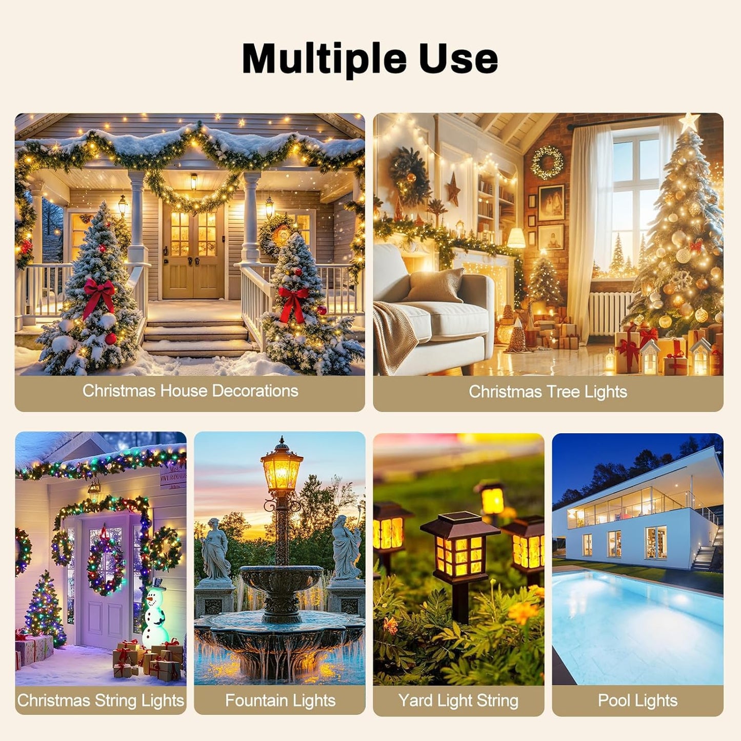 Lights Plug Timer Outdoor, Dusk to Dawn Electrical Timer Switch with Remote, Waterproof 3 Grounded Electrical Outlets for Halloween Christmas Holiday Lights Patio Yard Garden, UL Listed, 15A 1/2HP