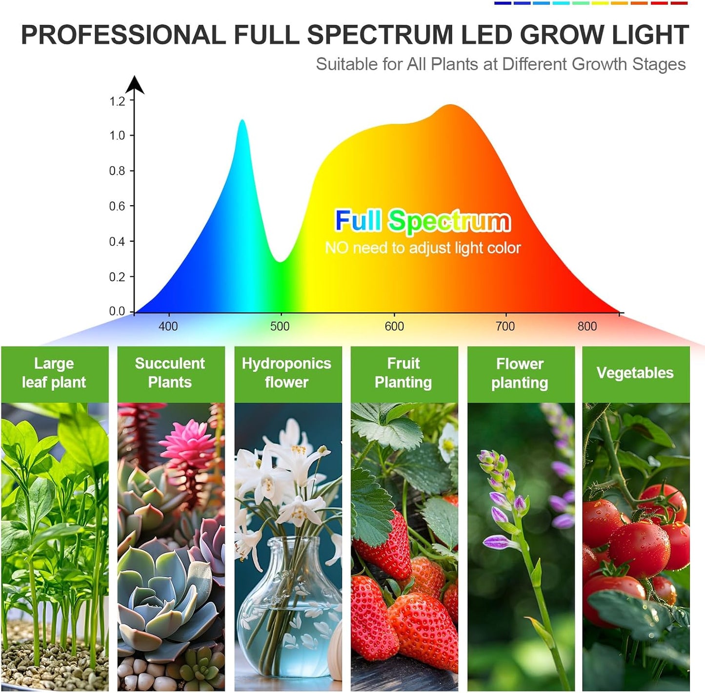 FECiDA 2026 4Head Table Top Grow Lights for Seed Starting, Indoor Plants, Bonsai, 36 Watt Power Draw, NO Need Adapter, 4/8/12/16/20H Timer, 16"-24" Height Adjustable