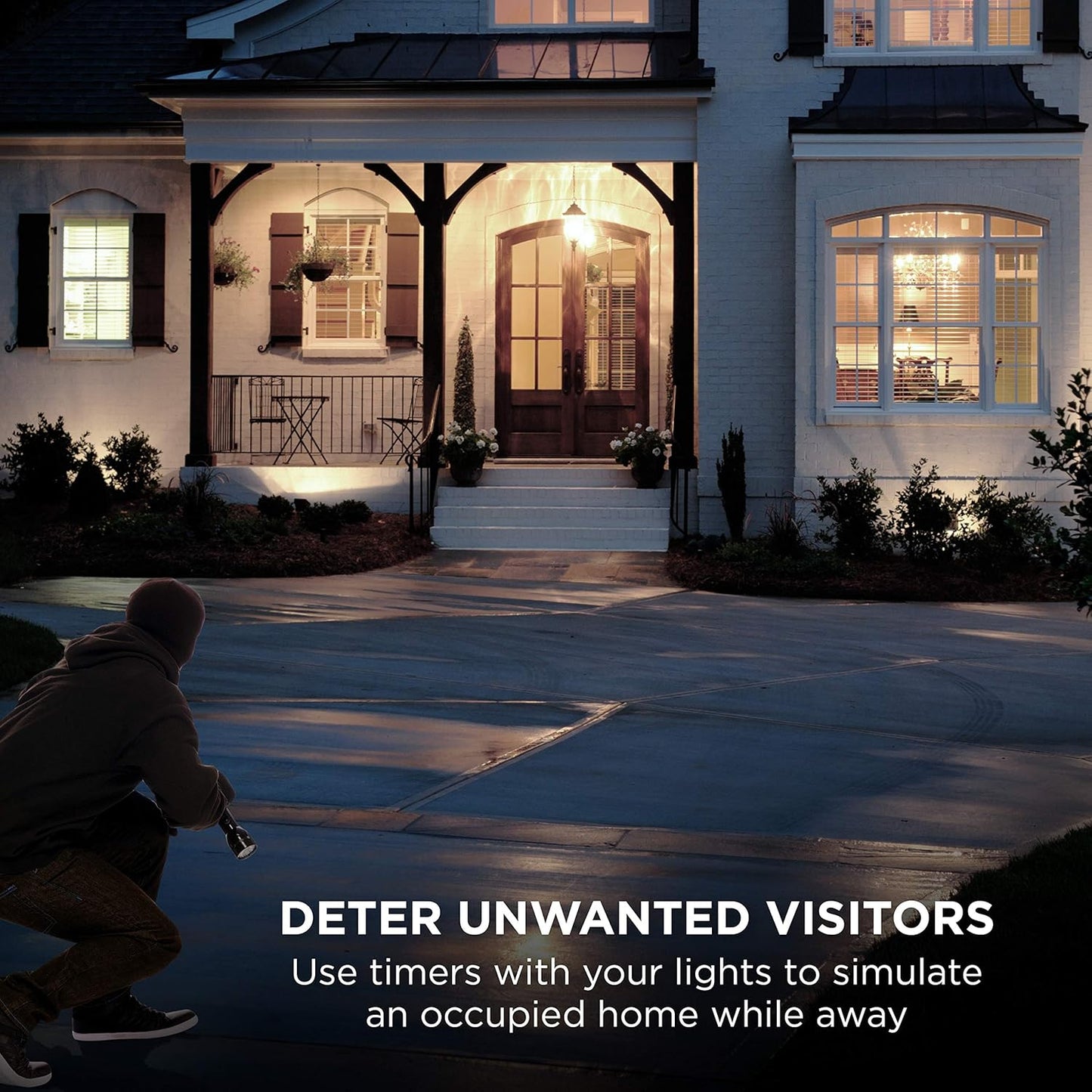 UltraPro Outdoor Outlet Timer, Dusk-to-Dawn Sensor, Single Outlet Light , Simple Automation, Weather-Resistant, Sensing , Seasonal Lights , Landscape, 1 Pack, Gray, 53634
